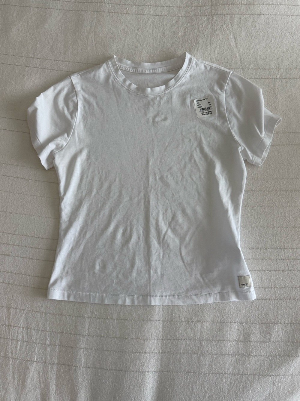 White Vuori Feather Baby tee